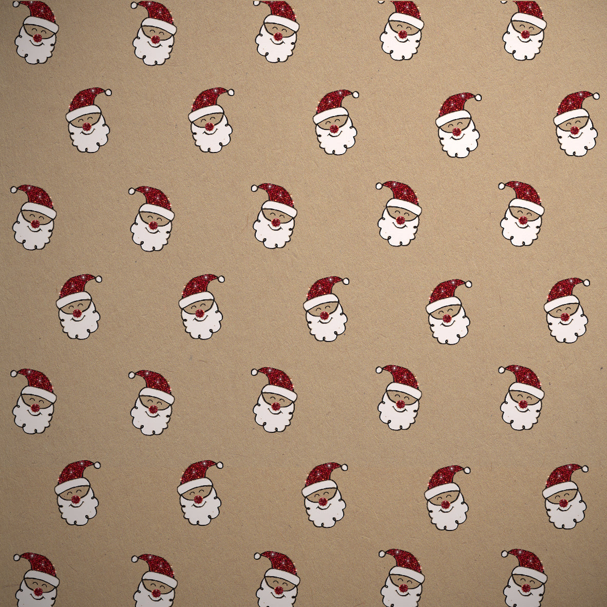 Uniqueco Bio Glitter FSCR Festive Eco Santa Head