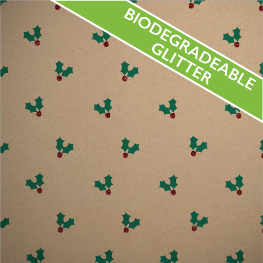 Uniqueco Bio Glitter FSCR Festive Eco Christmas Holly