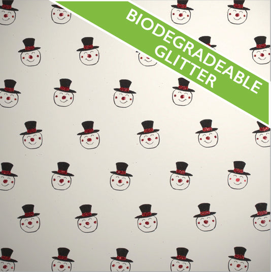 Uniqueco Bio Glitter FSCM Festive Eco Snowman Head