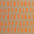 Glitter Neon Kraft Cut Out HB Neon Orange