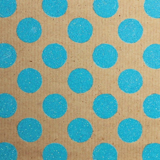 Glitter Neon Kraft Spot Neon Blue