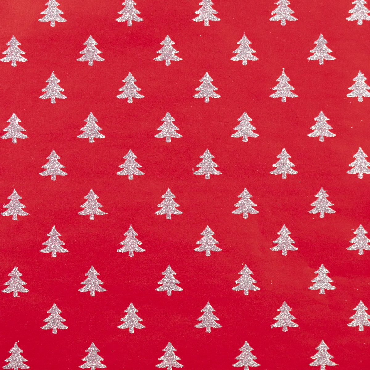 Christmassy MIni Tree Silver on Red