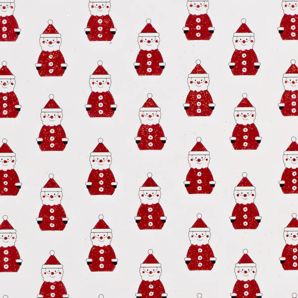 Christmassy Mini Santa Red on White