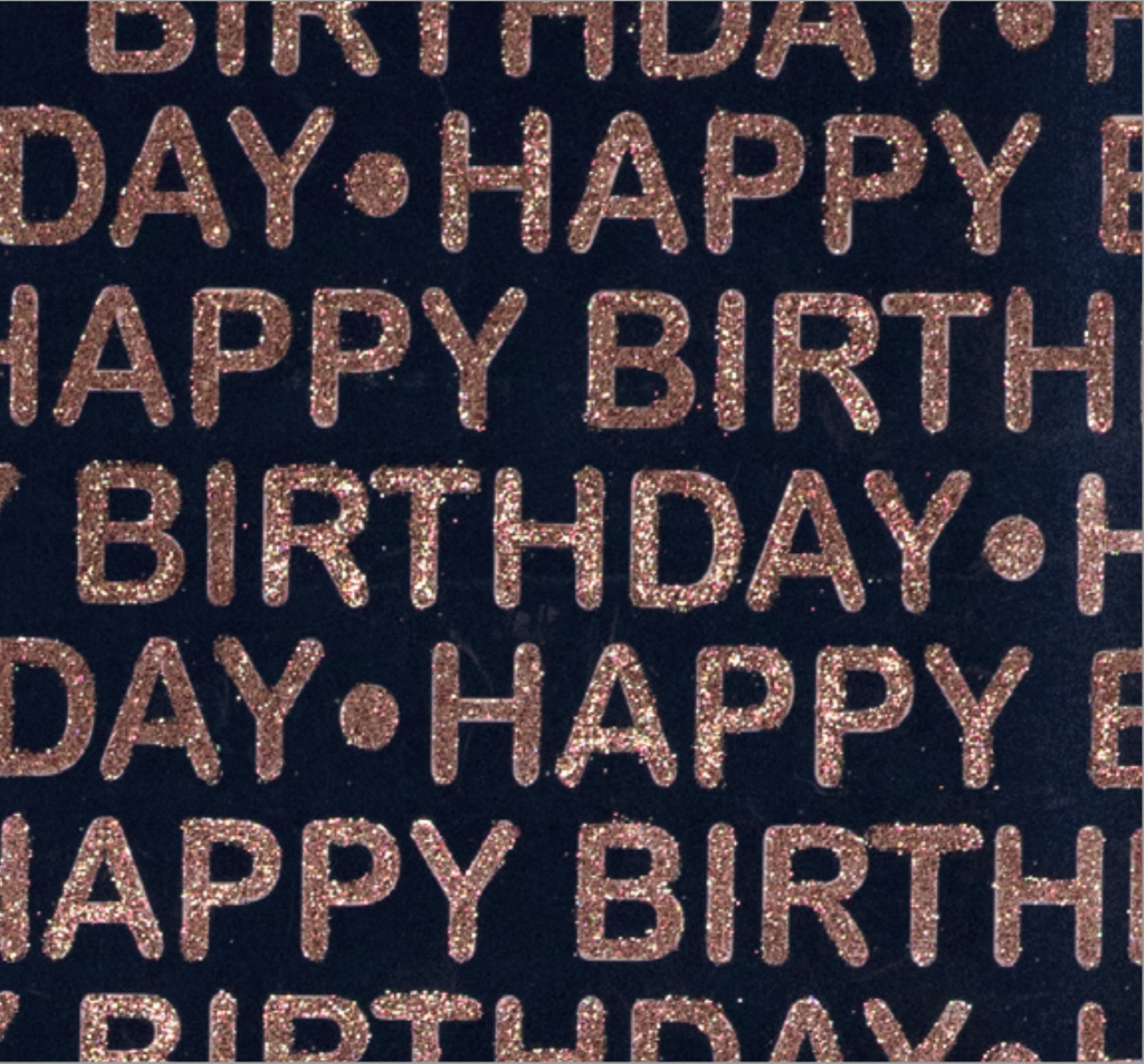 Modernity Navy Small HB Script Rose Gold On Navy