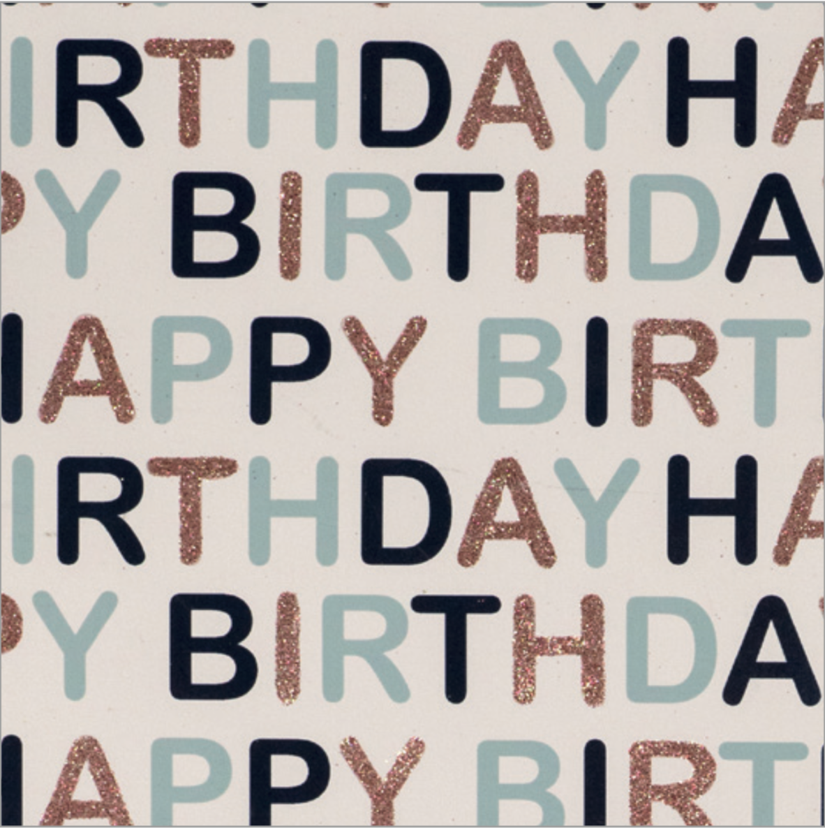 Modernity Navy HB Script Rose Gold On White