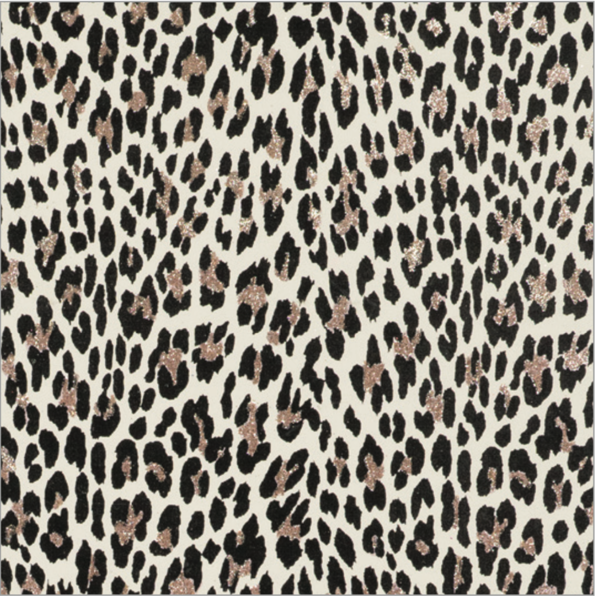 Champagne Glitterati Mini Leopard Sand On Alabaster