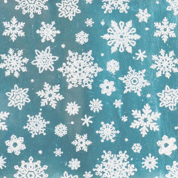 Finlandia Delicate Snowflake Silver on Ice Blue