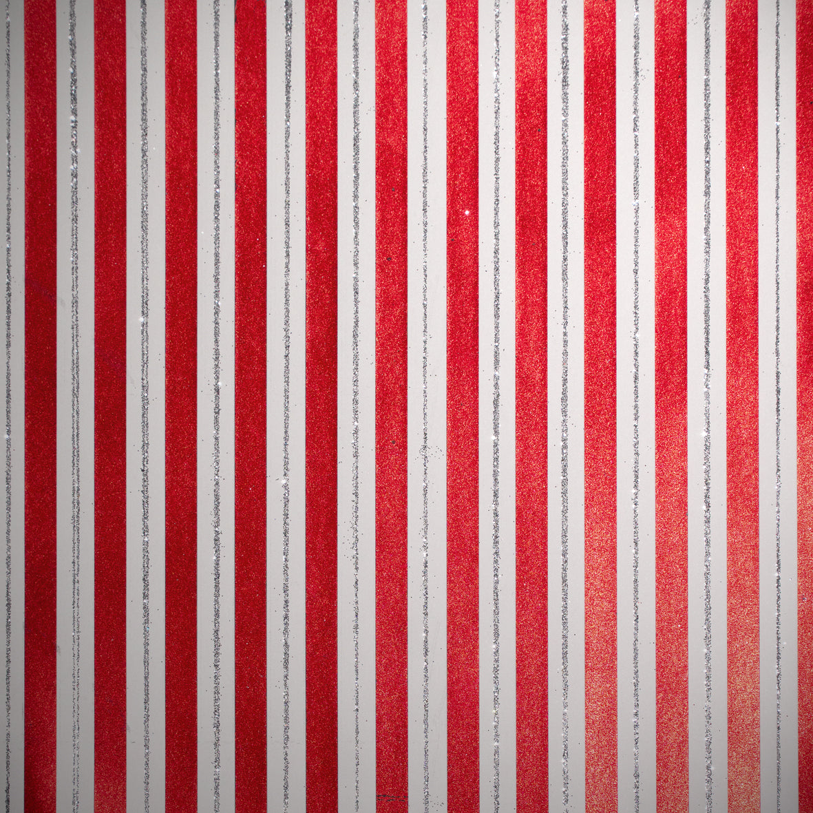 Christmassy Duo Stripe Silver on Red