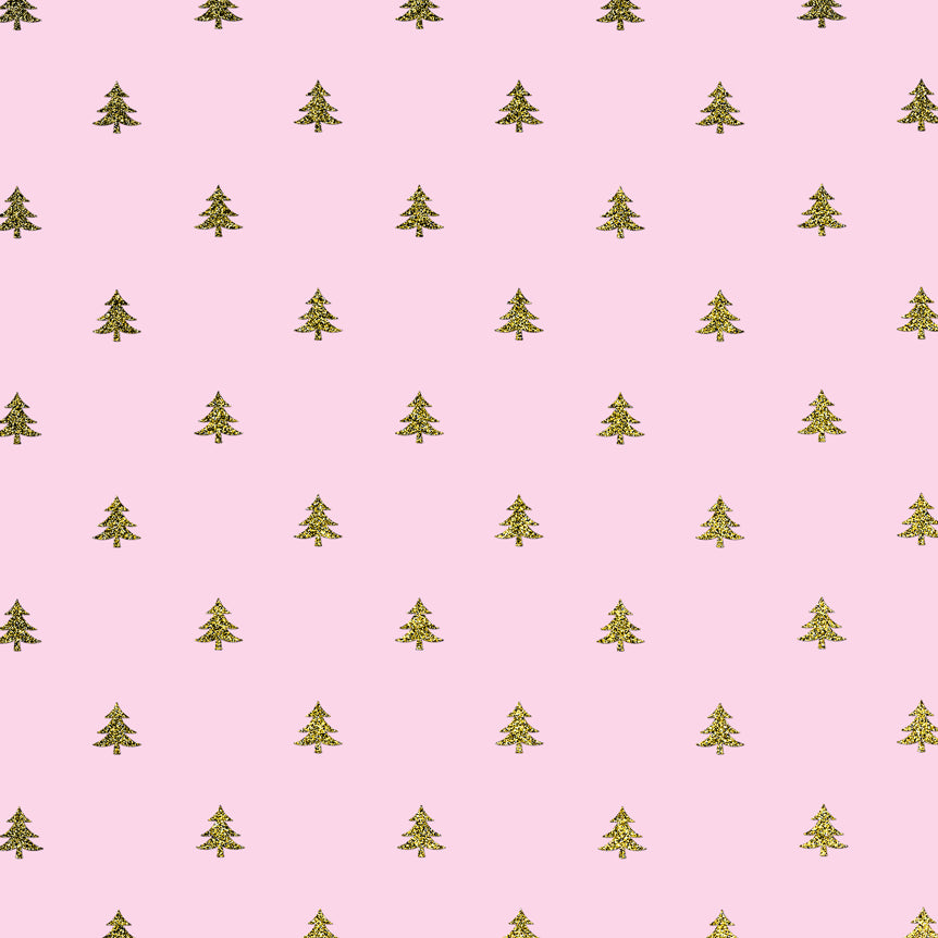 Uniqueco Bio Glitter FSCM Magical Christmas Mini Half Tree Sand on Pink