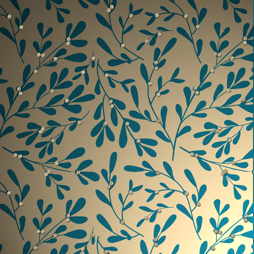 Uniqueco Bio Glitter FSCM Luxe Gold Mistletoe on Gold