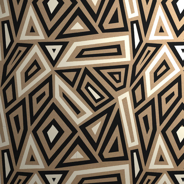 Uniqueco Printed FSCR Geo Kraft Geo Shards