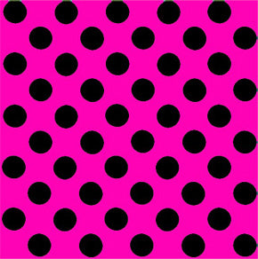 Uniqueco Printed FSCM Happy Brights Black Spot on Bright Pink