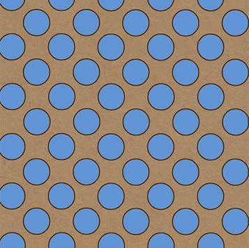 Uniqueco Printed FSCR Simply Eco Blue Spot on Kraft