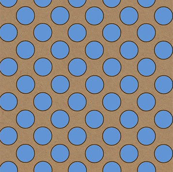Uniqueco Printed FSCR Simply Eco Blue Spot on Kraft