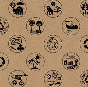 Uniqueco Printed FSCR Love the Earth Circled Icons