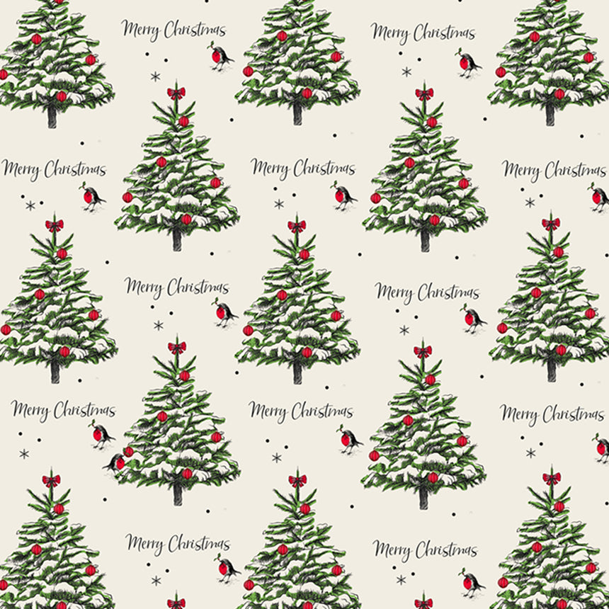 Uniqueco Printed FSCM Vintage Christmas Tree