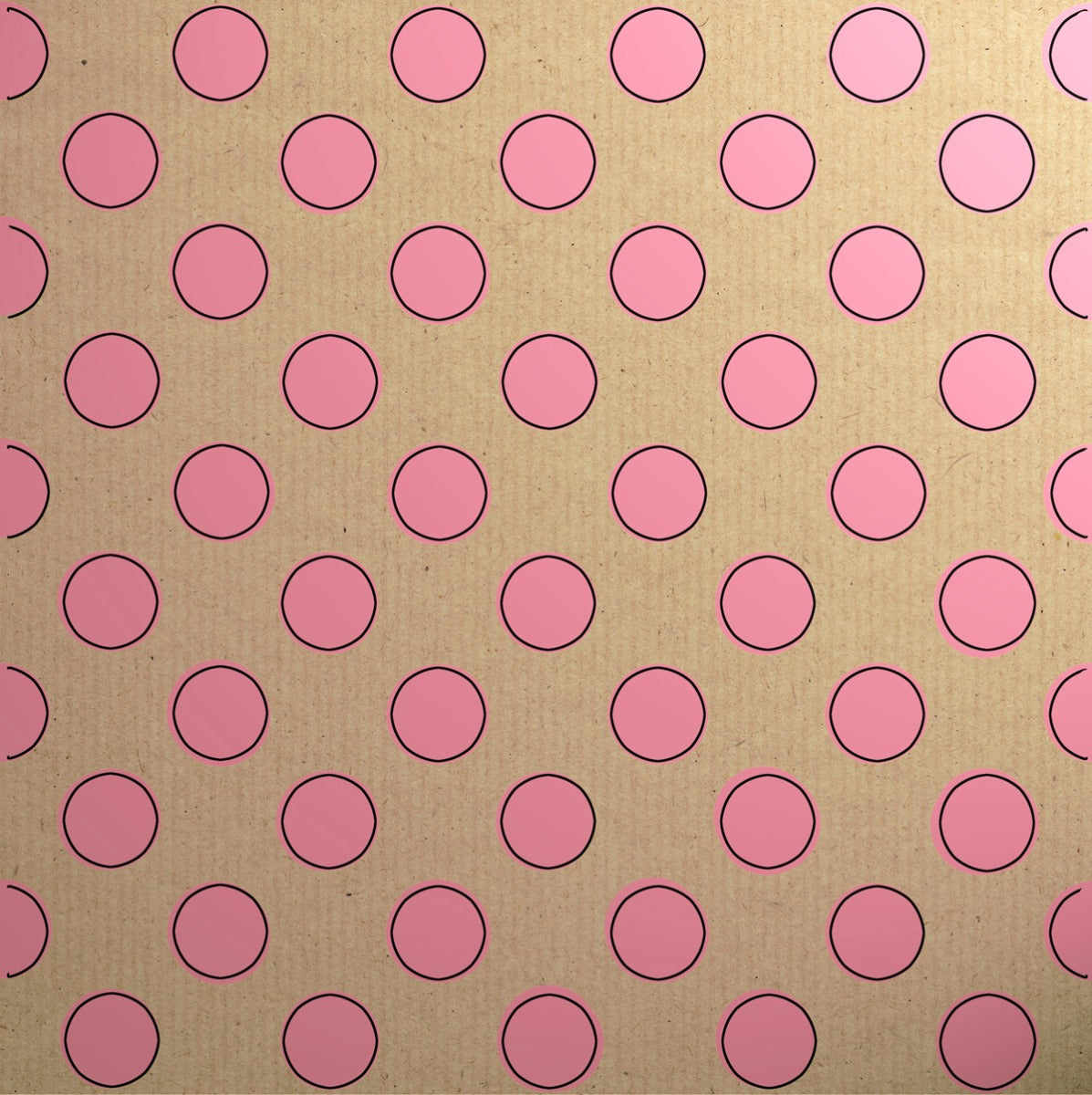 Printed Kraft Botanical Spot Pink