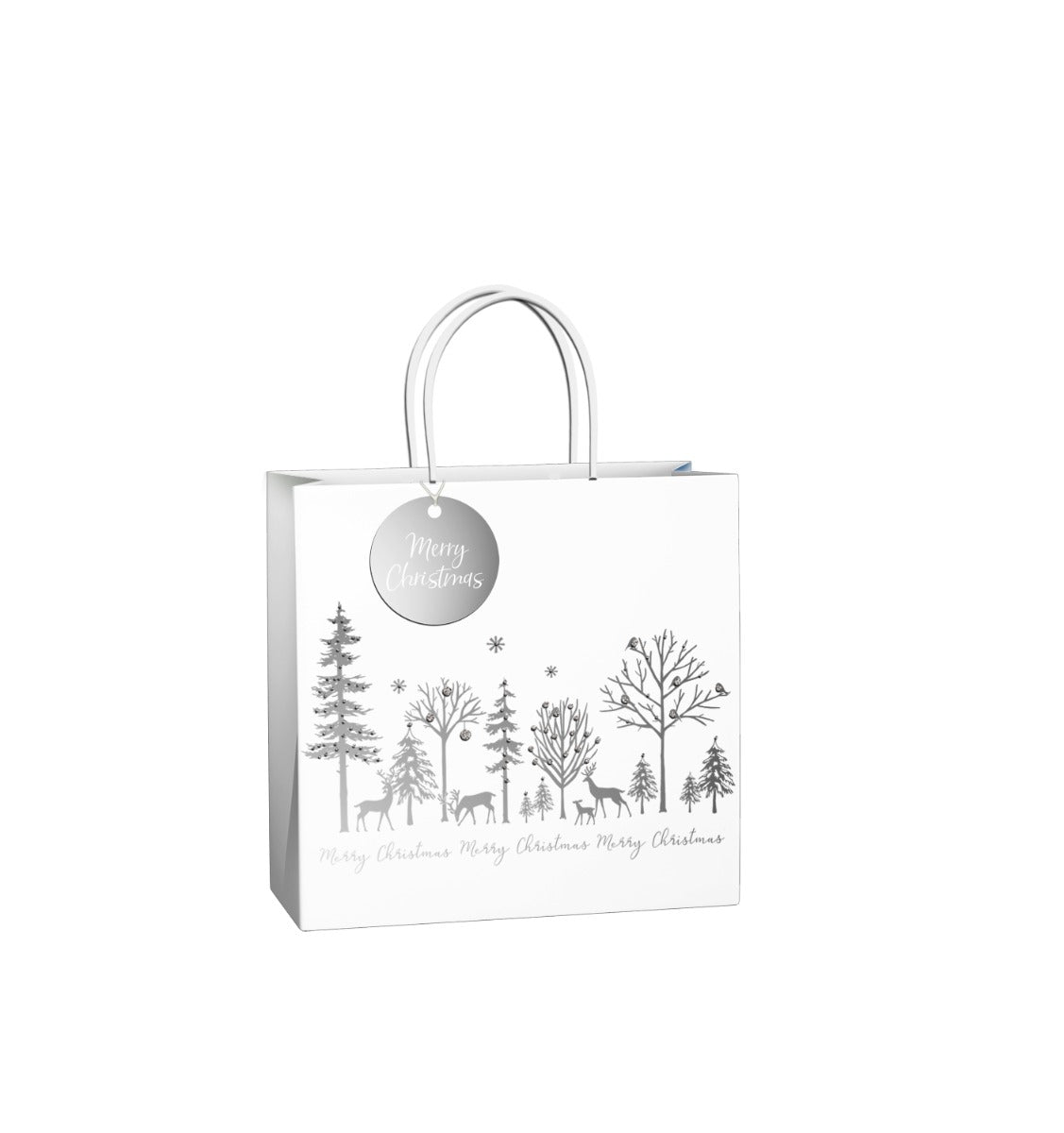Uniqueco FSCM* Bioglitter Bag Luxe Silver Medium (Unit of 6)