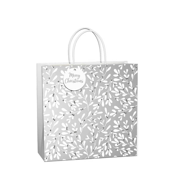 Uniqueco FSCM* Bioglitter Bag Luxe Silver Large (Unit of 6)