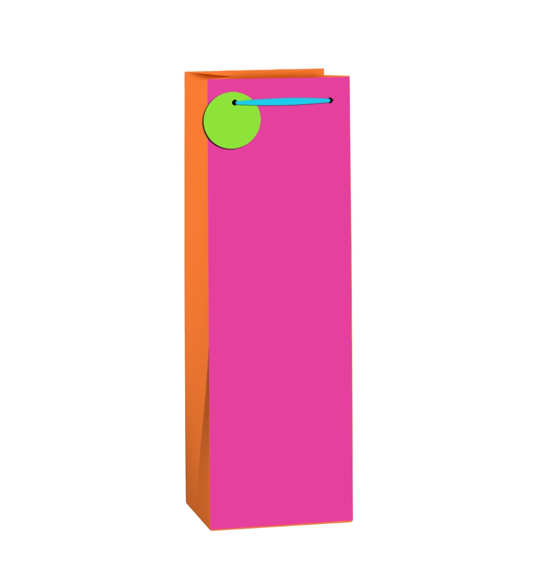 Uniqueco FSCM* Printed Bag Simply Colour Pink and Orange Bottle (Unit of 6)