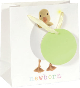 Printed Bag Duckling on White Small Bag (pack of 6)