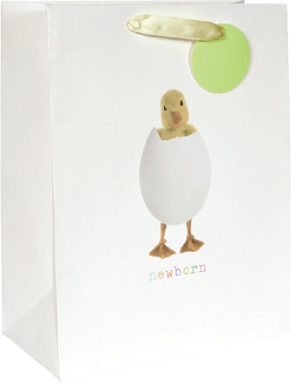 Printed Bag Duckling on White Large Bag (pack of 6)