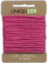 Gift Dressing 10m Jute Pink