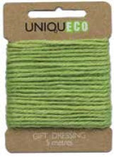 Gift Dressings 10m Jute Lime Green