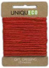 Red jute gift dressing 10m