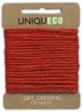 Gift Dressing 10 m Jute Red