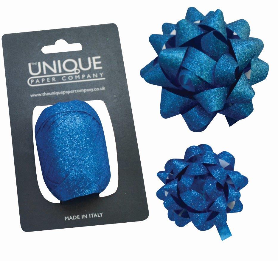 Glitter Gift Bow and Ribbon in various colours/sizes