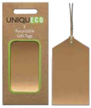 Gold kraft FSC® gift tags pack of 5