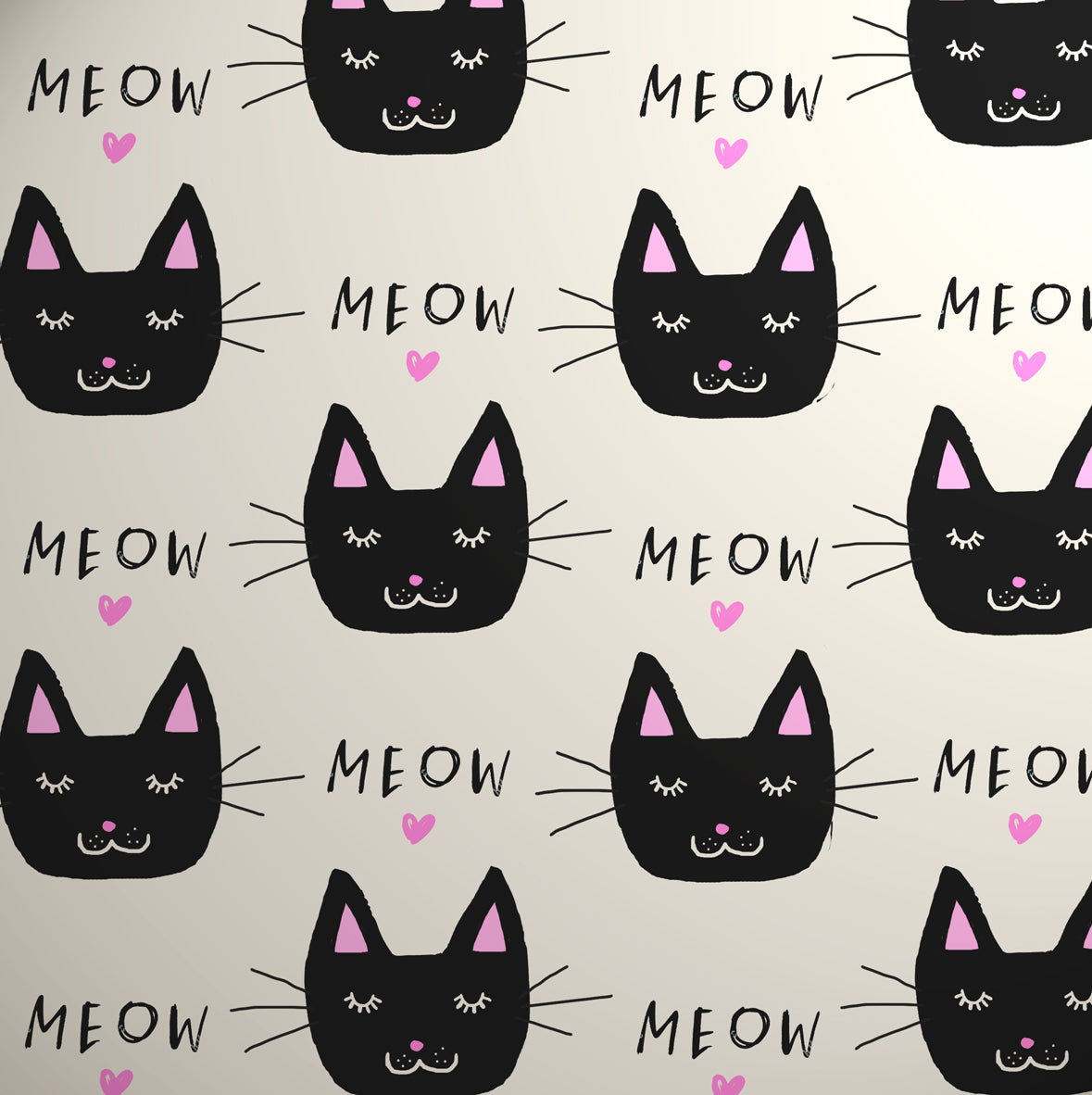 Uniqueco Printed FSCM Happy Earth Cat on White