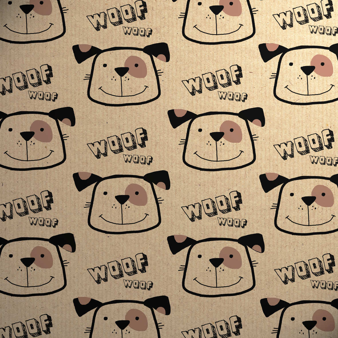 Uniqueco Printed FSCR Happy Earth Dog on Kraft