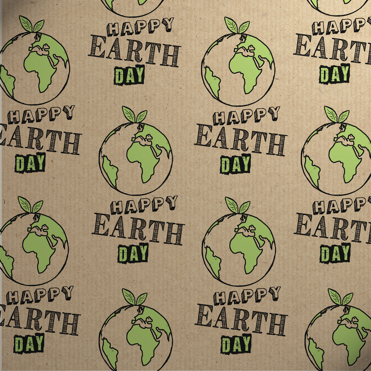 Uniqueco Printed FSCR Happy Earth Day on Kraft