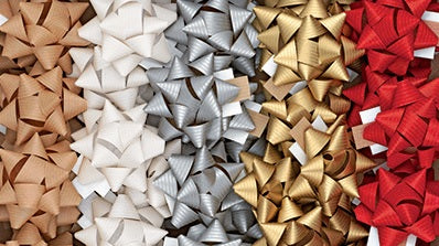 Plain Kraft Bow Assortment Pack - 36 Per Box