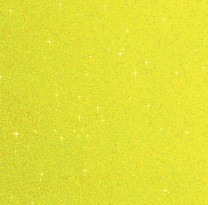 Plain Glitter Neon Yellow