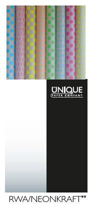 Neon Kraft Rollwrap Assortment Box of 38 Rolls