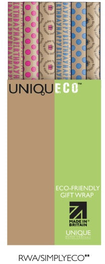 Uniqueco Simply Eco Rollwrap Assortment of 42 Rolls