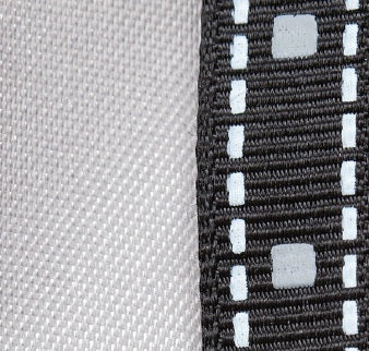 Silver & Black Duo Ribbon