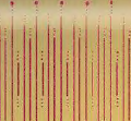 Glitter Christmastide Icicle Red on Gold