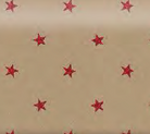 Glitter Lapland Mini Red Star on Kraft