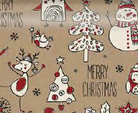 Glitter Lapland Red Icons on Kraft