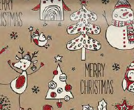 Glitter Lapland Red Icons on Kraft