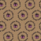 Uniqueco Bio Glitter FSC® Zanzibar HB Circle Pink Present on Kraft