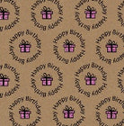 Uniqueco Bio Glitter FSC® Zanzibar HB Circle Pink Present on Kraft