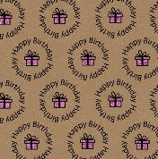 Uniqueco Bio Glitter FSC® Zanzibar HB Circle Pink Present on Kraft