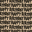 Uniqueco Bio Glitter FSC® Zanzibar Happy Birthday on Kraft