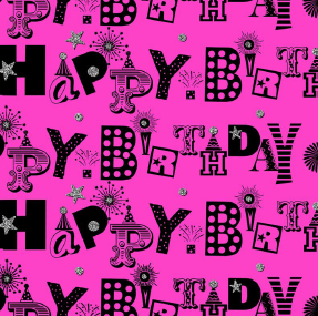 Uniqueco Bio Glitter FSC® Partytime Wonky HB on Pink