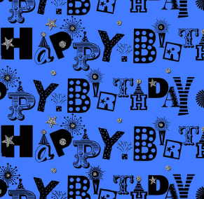 Uniqueco Bio Glitter FSC® Partytime Wonky HB on Blue